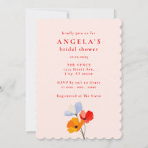 Bold Poppy Floral Bridal Shower