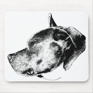 bold presence pitbull mouse mat