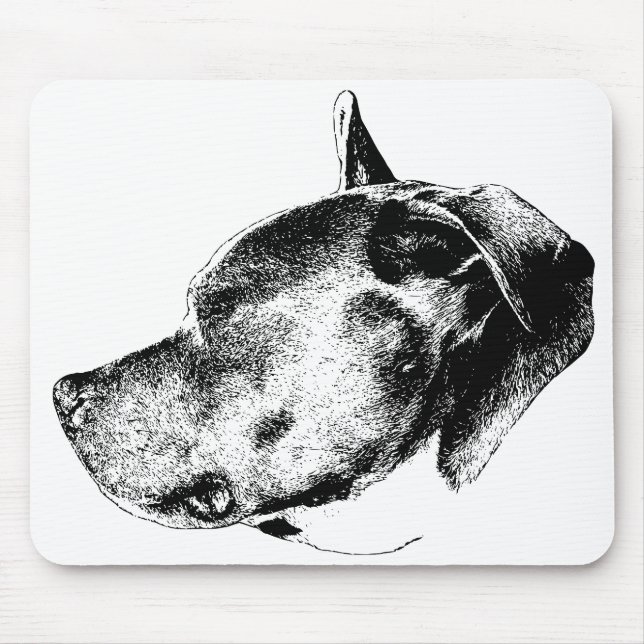 bold presence pitbull mouse mat (Front)