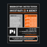Bold Private Eye, Private Detective Investigator Flyer<br><div class="desc">Bold Private Eye,  Private Detective Investigator Flyer by The Business Card Store.</div>