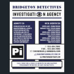 Bold Private Eye, Private Detective Investigator Flyer<br><div class="desc">Bold Private Eye,  Private Detective Investigator Flyer by The Business Card Store.</div>