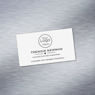 Bold Professional Handyman Services Magnetic Business Card