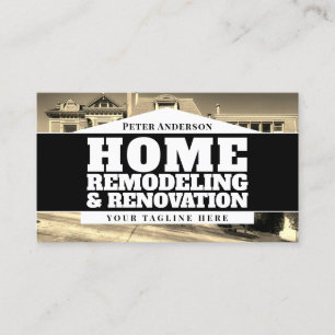 Bold professional homes inspired business card