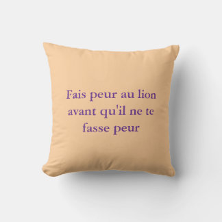 Bold Proverb Decor Pillow