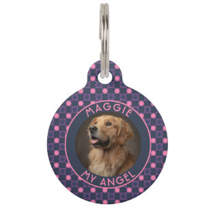 Bold Puppy Gift Hexagon Motif Pet Tag