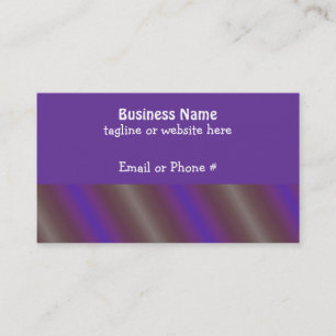 Bold Purple and Grey Diagonal Stripe Business Card