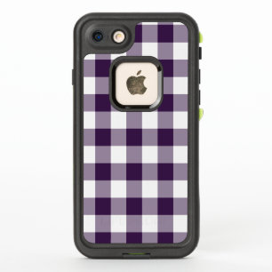 Bold Purple and White Buffalo Plaid