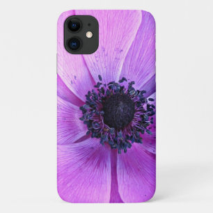 Bold Purple Anemone Floral Apple iPhone 11 Case