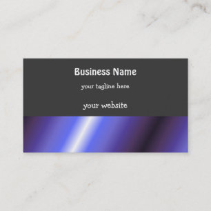 Bold Purple, Blue and Charcoal Stripes Business Card