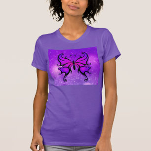 Bold Purple Butterfly Pretty Women's Comfortable T-Shirt
