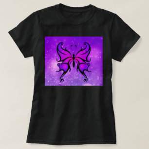 Bold Purple Butterfly Pretty Women's Comfortable T T-Shirt
