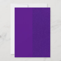 Bold Purple Custom Invitation