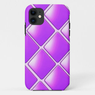 Bold Purple Diamond Pattern iPhone 11 Case