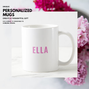 Bold Purple Name Personalized Mug
