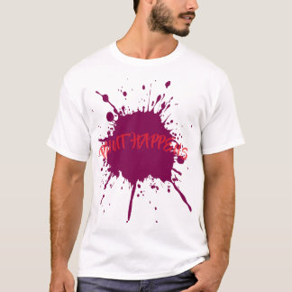 Bold Purple Paint Splatter T-Shirt