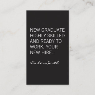 Bold Quote Business Card