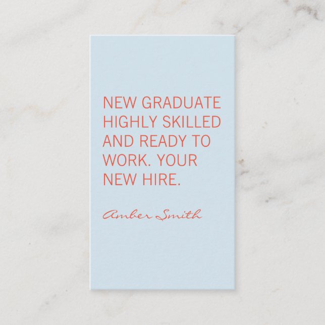 Bold Quote Business Card (Front)