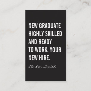 Bold Quote Business Card