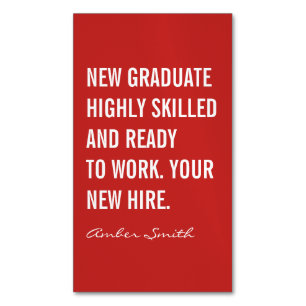 Bold Quote Magnetic Business Card