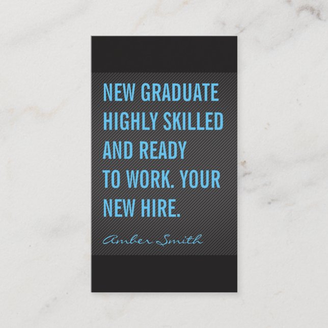 Bold Quote Texture Lines Business Card (Front)