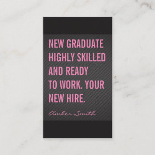 Bold Quote Texture Lines Business Card