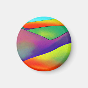 Bold Rainbow Hills Magnet