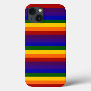 Bold Rainbow Stripes iPhone 13 Case