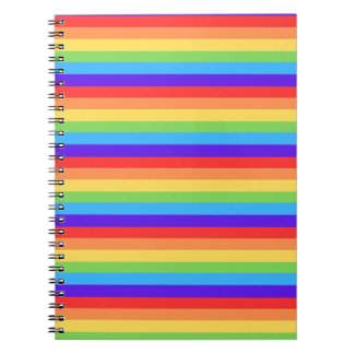 Bold Rainbow Stripes Notebook