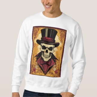 Bold Rebellion: Skull & Crossbone T-Shirt for Him Sweatshirt