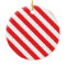 Bold Red and White Christmas Ornament