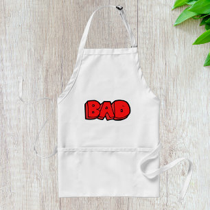 Bold Red Bad Standard Apron