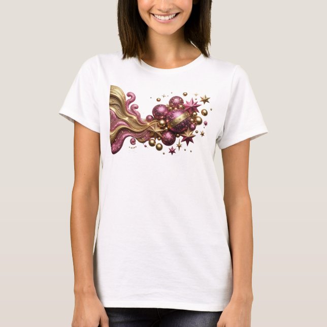 Bold Red CHRISTMAS JOY Custom Tee (Front)
