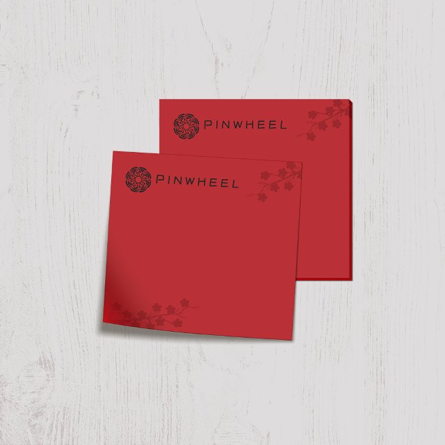 Bold Red Floral Post-it Notes (Creator Uploaded)