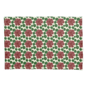 Bold Red Floral Seamless Pattern   Pillowcase