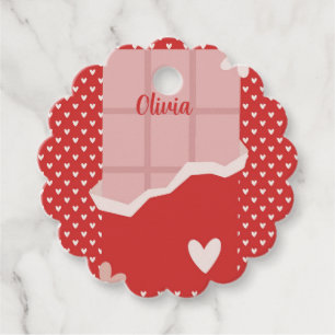 Bold Red Heart Love Design – Perfect for Custom Gi Favour Tags