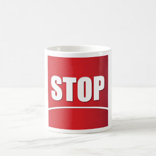 Bold Red Stop Sign Coffee Mug