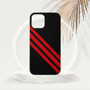 Bold Red Stripes for the Professional iPhone 12 Case