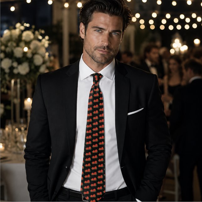 Bold Red Traditional Roses Tattoo Black Tie (Creator Uploaded)
