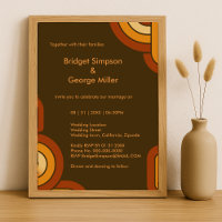 Bold Retro 1970s Wedding 
