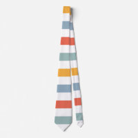 Bold Retro 70s Horizontal Stripes Orange Teal And 