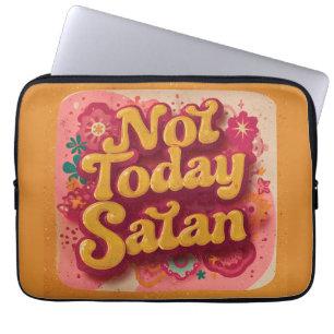 Bold Retro 70s Psychedelic Graphic Laptop Sleeve