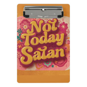 Bold Retro 70s Psychedelic Graphic Mini Clipboard