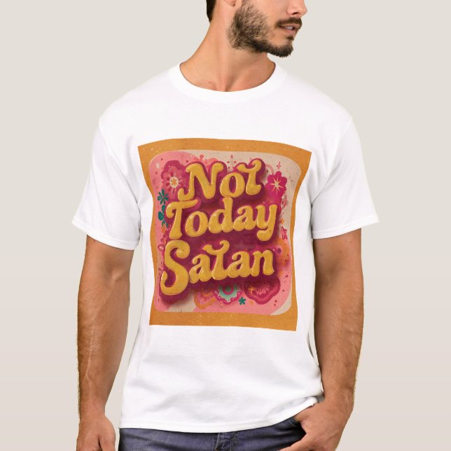Bold Retro 70s Psychedelic Graphic  T-Shirt (Front)