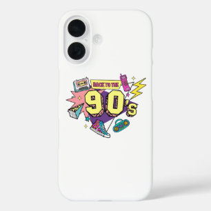 Bold Retro Back to the 90s Art iPhone 16 Case