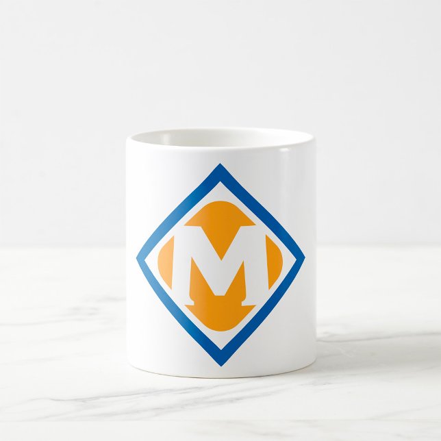 Bold Retro Metro M Logo Urban Transit Emblem Coffee Mug (Creator Uploaded)