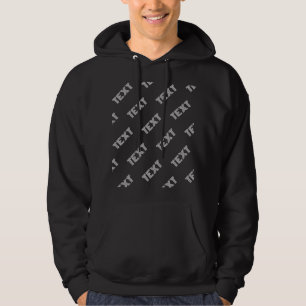 Bold Retro-modern Name or Word Pattern Hoodie