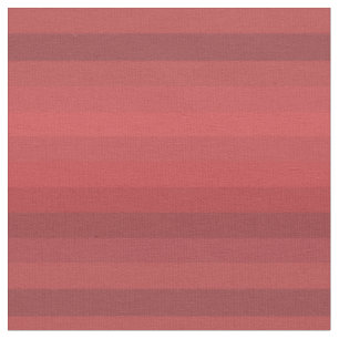 Bold Retro Reds Horizontal Stripes Fabric
