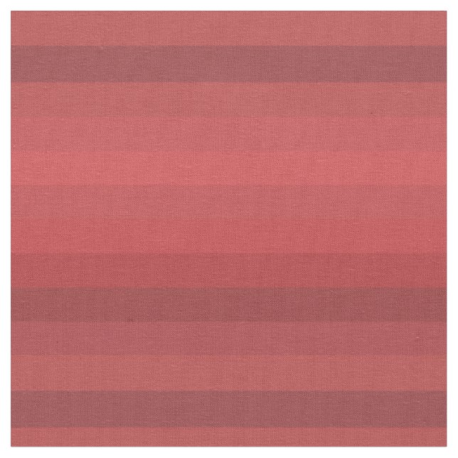 Bold Retro Reds Horizontal Stripes Fabric (Close Up)