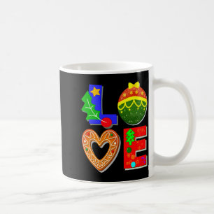 Bold Retro Tygraphy Love Xmas And Cookies T Shirt  Coffee Mug