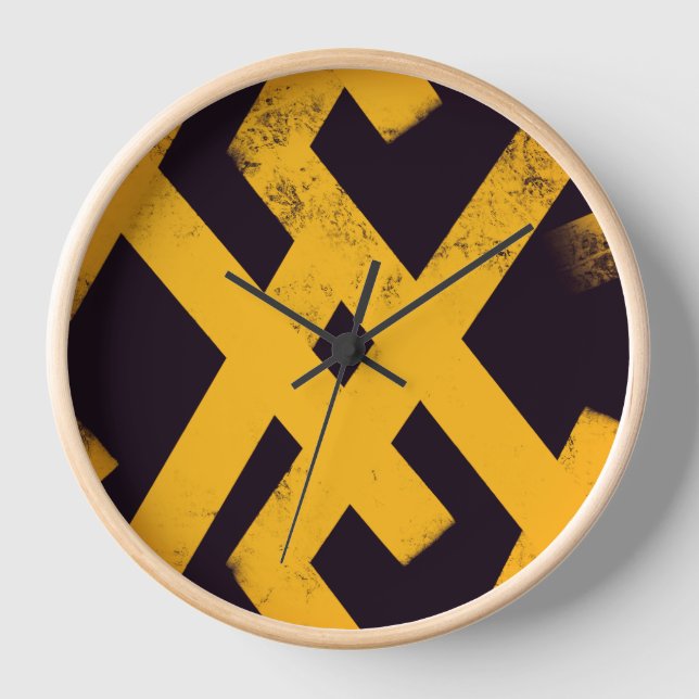 Bold Rhythm Black Yellow Clock (Front)